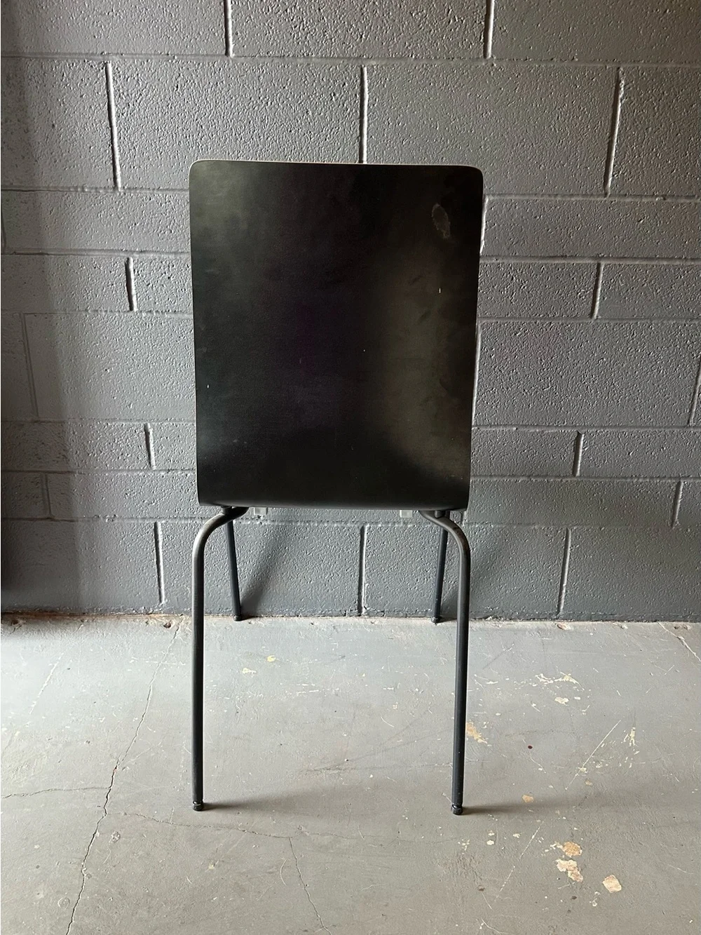 Black IKEA MARTIN Dining Chair - Minimalist / Stackable